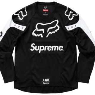 シュプリーム(Supreme)のSupreme fox racing Moto jersey top black(Tシャツ/カットソー(七分/長袖))