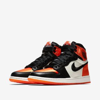 ナイキ(NIKE)の【希少】NIKE AIR JORDAN1 サテン シャッタードバックボード 23(スニーカー)