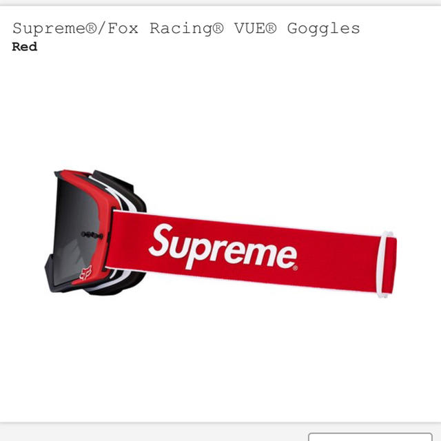 大人気通販 Supreme - Supreme FOX RACING VUE goggles redの通販 by FUJIYAMA FASHION｜シュプリームならラクマ 得価日本製