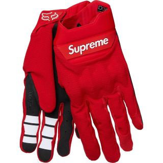 シュプリーム(Supreme)のsupreme Fox Racing Gloves 希少S グローブ レッド(手袋)