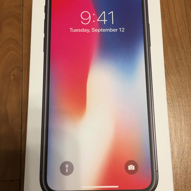 iPhoneX 64GB グレー Simロック解除済み