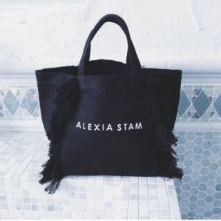 アリシアスタン(ALEXIA STAM)の美品＊ALEXIA STAMトートバッグ＊ブラック(トートバッグ)