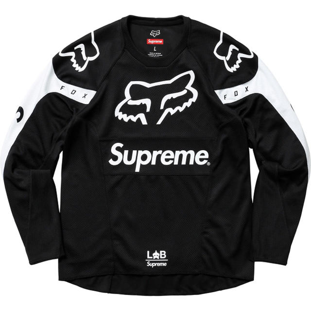 カラーBlack黒サイズM Supreme Fox Racing Moto Jersey Top