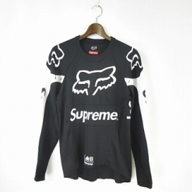 Supreme fox racing moto jersey top 黒ブラック Supreme fox racing moto jersey top 黒ブラック