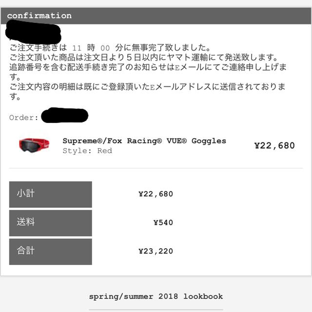 Supreme - SUPREME Fox Racing VUE Goggles 赤 redの通販 by マッキー ...