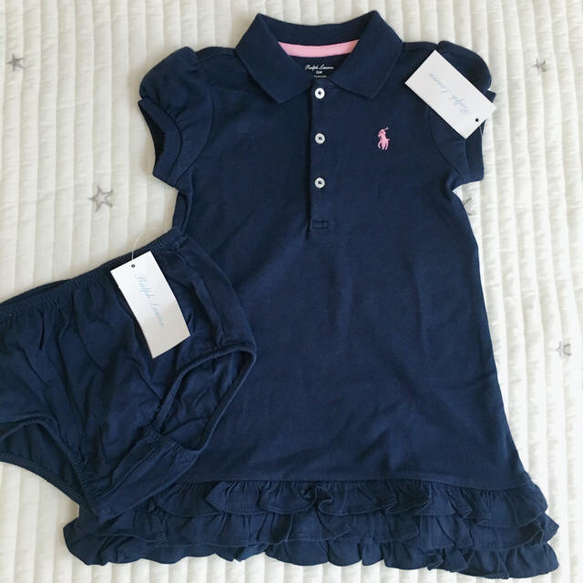 Ralph Lauren(ラルフローレン)の♡新品・タグ付♡ ラルフローレン ベビー ワンピース  キッズ/ベビー/マタニティのキッズ服女の子用(90cm~)(ワンピース)の商品写真