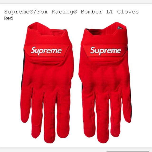 Supreme(シュプリーム)のSupreme®/Fox Racing® Bomber LT Gloves メンズのファッション小物(手袋)の商品写真