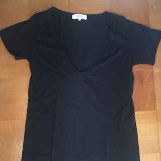 マウジー(moussy)のアズールバイマウジーコットンvネックロングＴシャツ(Tシャツ(半袖/袖なし))