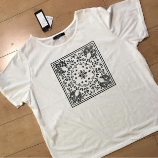 大きいサイズ 新品 半袖 Tシャツペイズリー柄 4L(Tシャツ(半袖/袖なし))