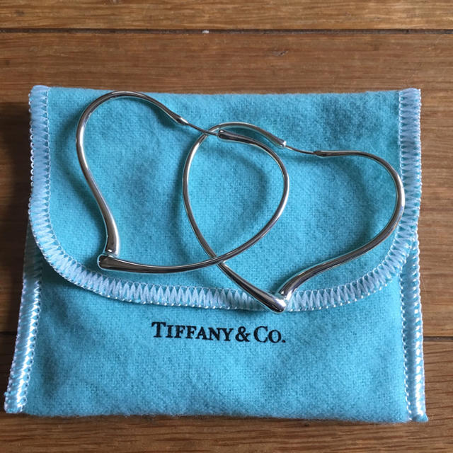 Tiffany & Co.(ティファニー)のティファニーオープンハートフープピアス ♪ お値下げ中 ♪ レディースのアクセサリー(ピアス)の商品写真