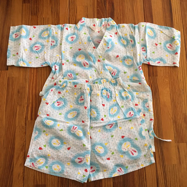 120☆甚平☆女の子 キッズ/ベビー/マタニティのキッズ服女の子用(90cm~)(甚平/浴衣)の商品写真