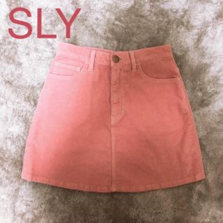 スライ(SLY)のSLY 台型スエードスカート(ミニスカート)