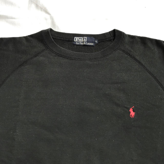 POLO RALPH LAUREN - 90s ポロラルフローレン スウェット ブラック 黒