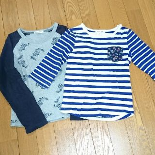 グローバルワーク(GLOBAL WORK)のキッズ 長袖・七分袖 ２枚セット(Tシャツ/カットソー)