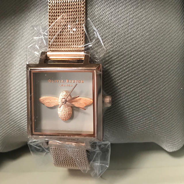 国内外の人気が集結 Daniel 新品未使用 ピンクゴールド 四角 蜂 腕時計 オリビアバートン - Wellington 腕時計