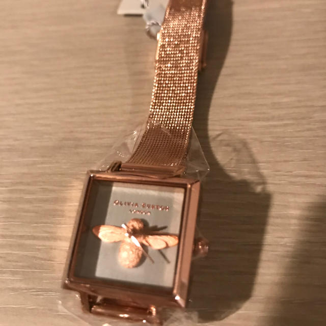 オリビアバートン 腕時計 蜂 四角 ピンクゴールド 新品未使用