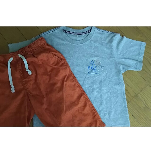 AEON(イオン)のTシャツとハーフパンツ☆150 キッズ/ベビー/マタニティのキッズ服男の子用(90cm~)(Tシャツ/カットソー)の商品写真