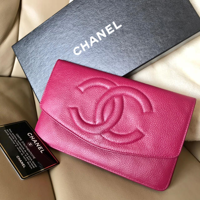 高級ブランドCHANEL♡キャビアスキン 財布 シャネル ルイヴィトン プラダ エルメス