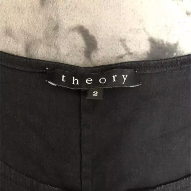 theory(セオリー)の☆staringtenten様専用 美品 theory リネン ワンピース 黒 レディースのワンピース(ひざ丈ワンピース)の商品写真