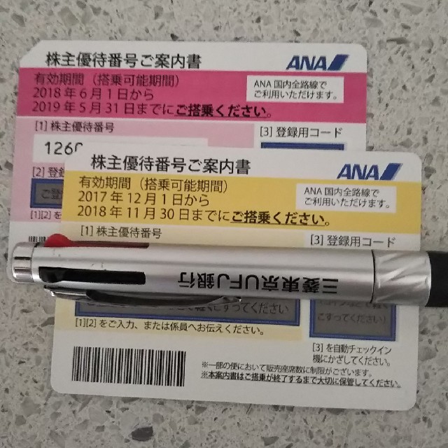 ANA(全日本空輸)(エーエヌエー(ゼンニッポンクウユ))のANA株主優待券 チケットの乗車券/交通券(航空券)の商品写真