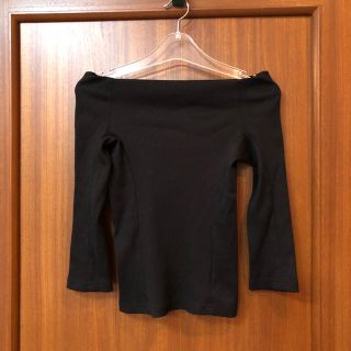 ナバーナ(NAVANA)の新品 NAVANAの黒のオフショルダーTシャツ(Tシャツ(長袖/七分))