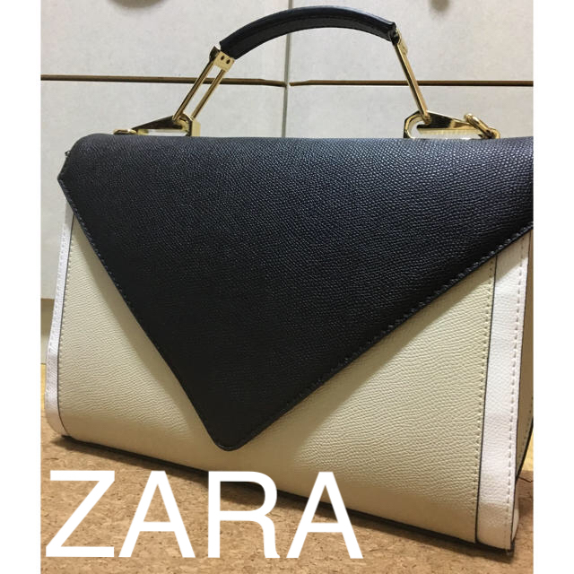 ZARA(ザラ)のZARA美品！2wayバイカラーハンドショルダーバッグ レディースのバッグ(ショルダーバッグ)の商品写真