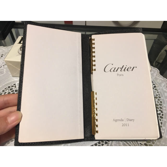 Cartier(カルティエ)の【美品】カルティエ サントス アジェンダ・ポッシュ PM 手帳カバー メンズのファッション小物(手帳)の商品写真