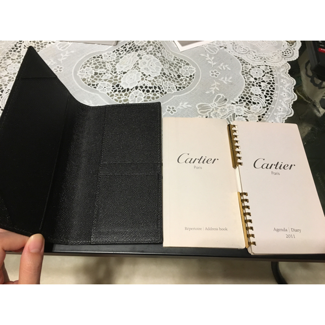 Cartier(カルティエ)の【美品】カルティエ サントス アジェンダ・ポッシュ PM 手帳カバー メンズのファッション小物(手帳)の商品写真