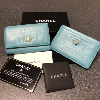 シャネル(CHANEL)のシャネル  ココボタン キーケース&カードケース 2点セット(キーケース)