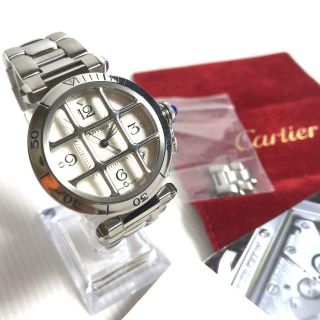 カルティエ(Cartier)のカルティエ SS パシャグリッド 38mm 2379 OH・ポリッシュ済(腕時計(アナログ))