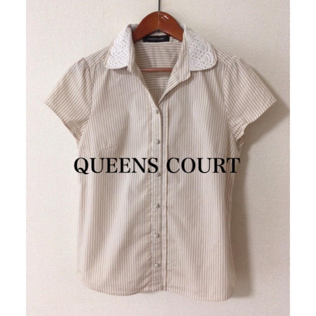 QUEENS COURT(クイーンズコート)のQUEENS COURT✨ストライプ シャツ レディースのトップス(シャツ/ブラウス(半袖/袖なし))の商品写真