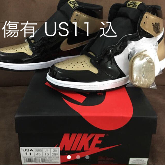 NIKE(ナイキ)の傷有 US11 込 NIKE AIR JORDAN 1 GOLD TOE メンズの靴/シューズ(スニーカー)の商品写真