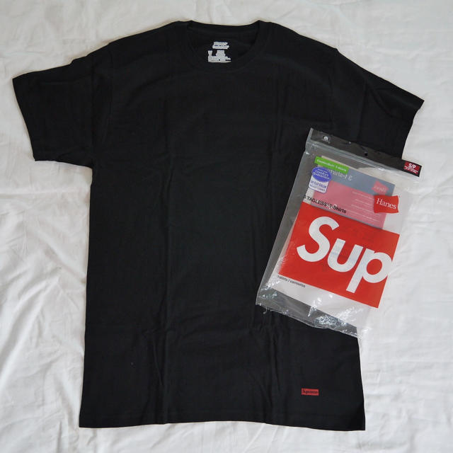 Supreme(シュプリーム)のSupreme Hanes ヘインズ Tシャツ Sサイズ 1枚 新品 ブラック メンズのトップス(Tシャツ/カットソー(半袖/袖なし))の商品写真