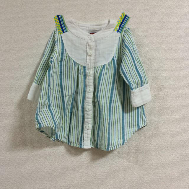 F.O.KIDS(エフオーキッズ)のF.O.＊シャツチュニック＊100 キッズ/ベビー/マタニティのキッズ服女の子用(90cm~)(その他)の商品写真