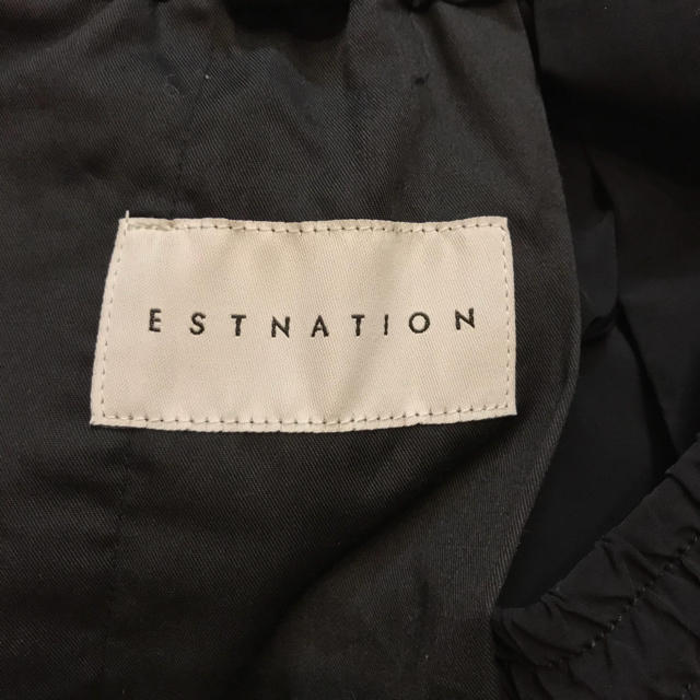 ESTNATION(エストネーション)のESTNATION ワンタック ストレッチ イージーパンツ ブラック メンズのパンツ(スラックス)の商品写真