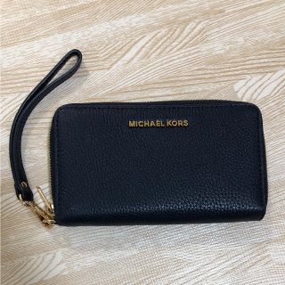 マイケルコース(Michael Kors)の値下げ ！ MICHAEL KORS ネイビー長財布  (財布)