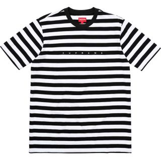 シュプリーム(Supreme)の最終値下げ！SUPREME Bar Stripe Tee XL BLACK 黒(Tシャツ/カットソー(半袖/袖なし))