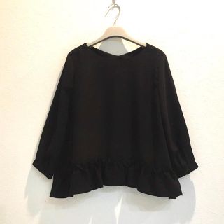 美品☆ Sono 17AW 2WAY 裾フリルブラウス 黒 ソーノの通販 by ...