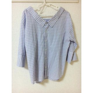 ロペピクニック(Rope' Picnic)のロペピクニックオフショルギンガムチェックシャツ(シャツ/ブラウス(長袖/七分))