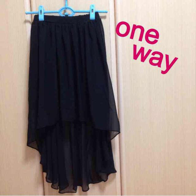 one*way(ワンウェイ)のシフォンテールスカート美品 ワンウェイ レディースのスカート(ロングスカート)の商品写真