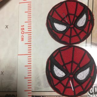 マーベル(MARVEL)のマーベル スパイダーマン ワッペン 2枚(各種パーツ)