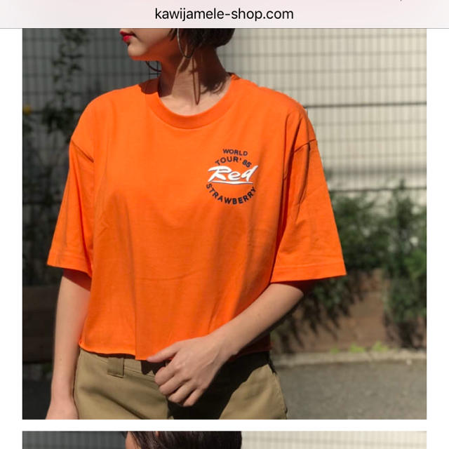 KAWI JAMELE(カウイジャミール)のカウイジャミール ショート Tシャツ レディースのトップス(Tシャツ(半袖/袖なし))の商品写真