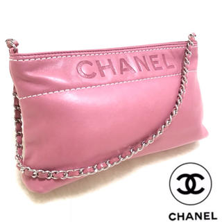 シャネル(CHANEL)の【正規品】CHANEL /チェーン ポーチ/レザー/シャネル/(ポーチ)