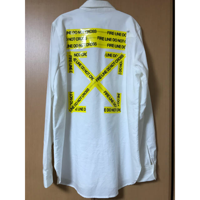 OFF-WHITE  シャツ  ファイヤーテープ  White