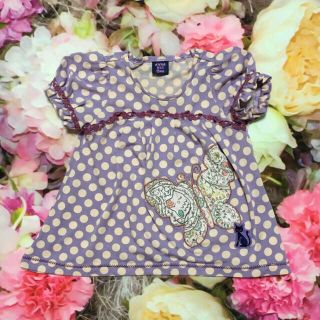 アナスイミニ(ANNA SUI mini)のアナスイミニ 80 Tシャツ ANNA SUI ドット柄(Ｔシャツ)