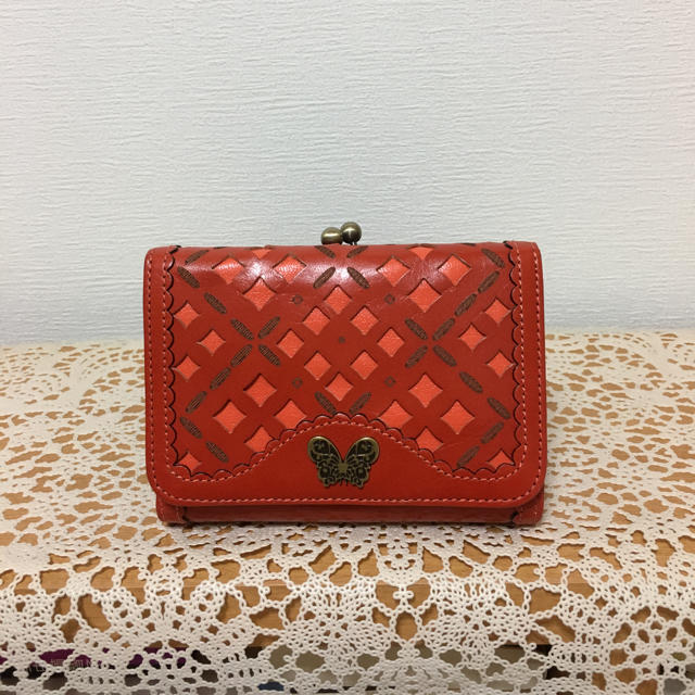 ANNA SUI(アナスイ)のアナスイ お財布 二つ折 赤色♪ レディースのファッション小物(財布)の商品写真