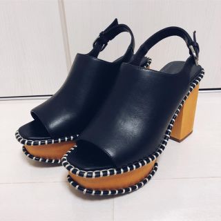 マウジー(moussy)のMOUSSY WOODEN SOLE SABOT(サンダル)