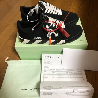 オフホワイト(OFF-WHITE)の5/28迄出品 off white Vulc Sneaker 黒 オフホワイト(スニーカー)