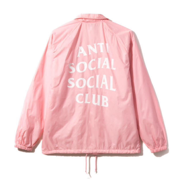 S anti social club アンチ ピンク assc コーチJKT - ナイロンジャケット