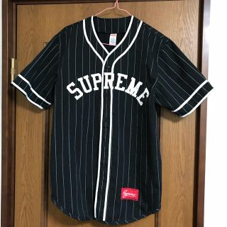 シュプリーム(Supreme)のSupreme pinstripe baseball jersey arc (Tシャツ/カットソー(半袖/袖なし))